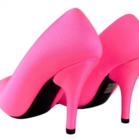 Nib Balenciaga XL Pumps Vibrant Pink Heels - Picture 6 of 12